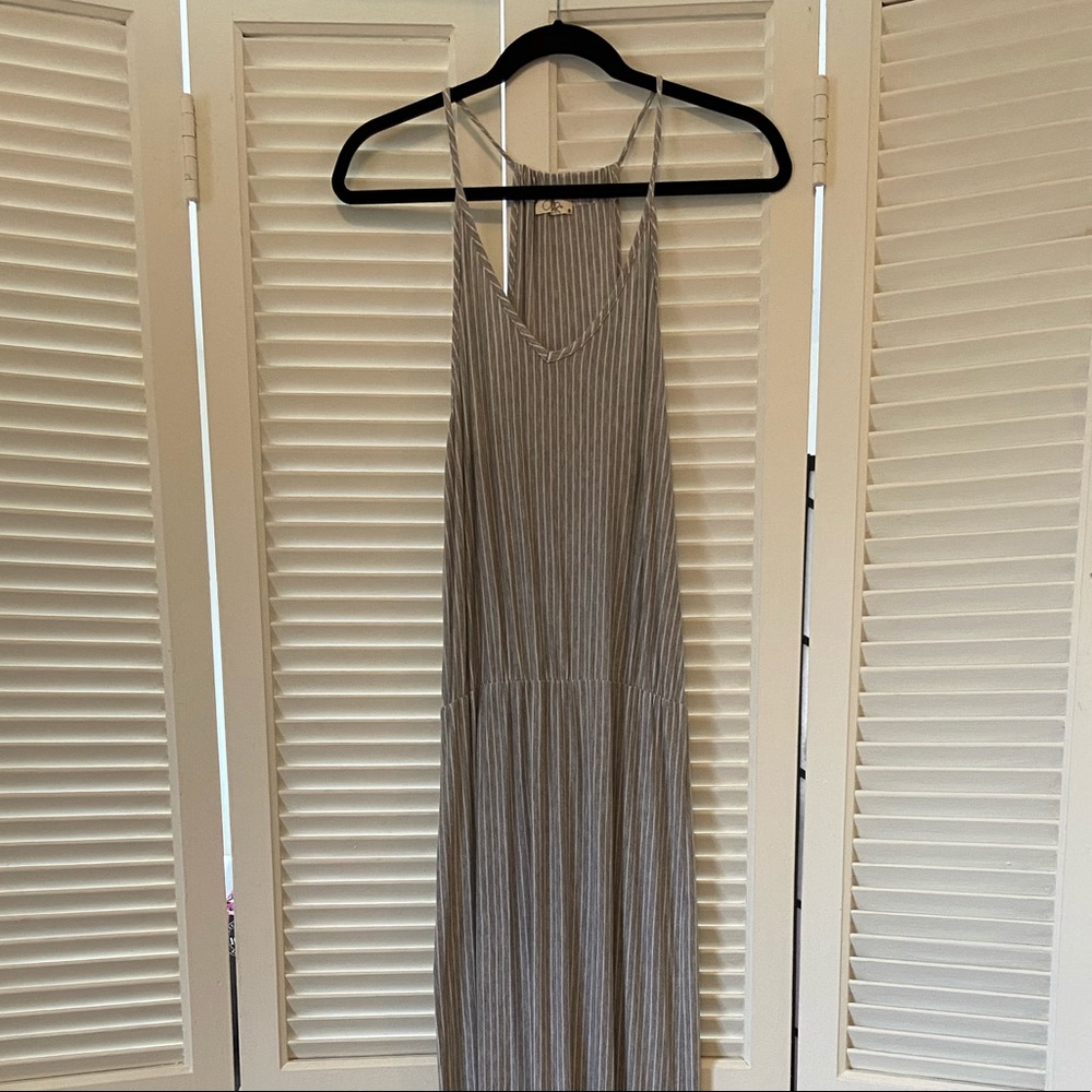 Stripped maxi dress